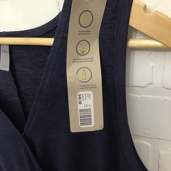 Reitmans Navy Sleeveless Resort Romper Elastic Waist Shortall XL NWT shortall - Picture 8 of 16